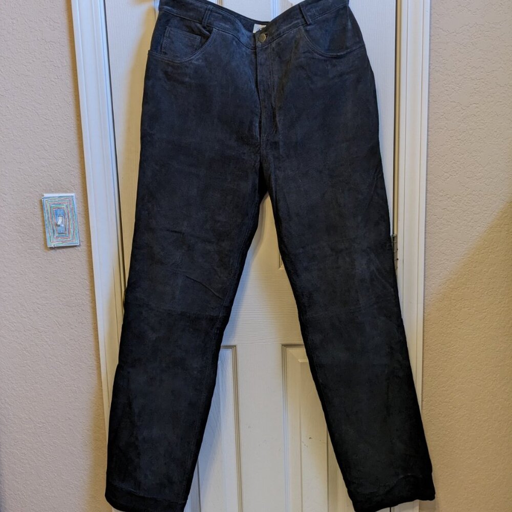 Vintage Austin Clothing Co. Y2K Suede Leather Jean Style Pants New